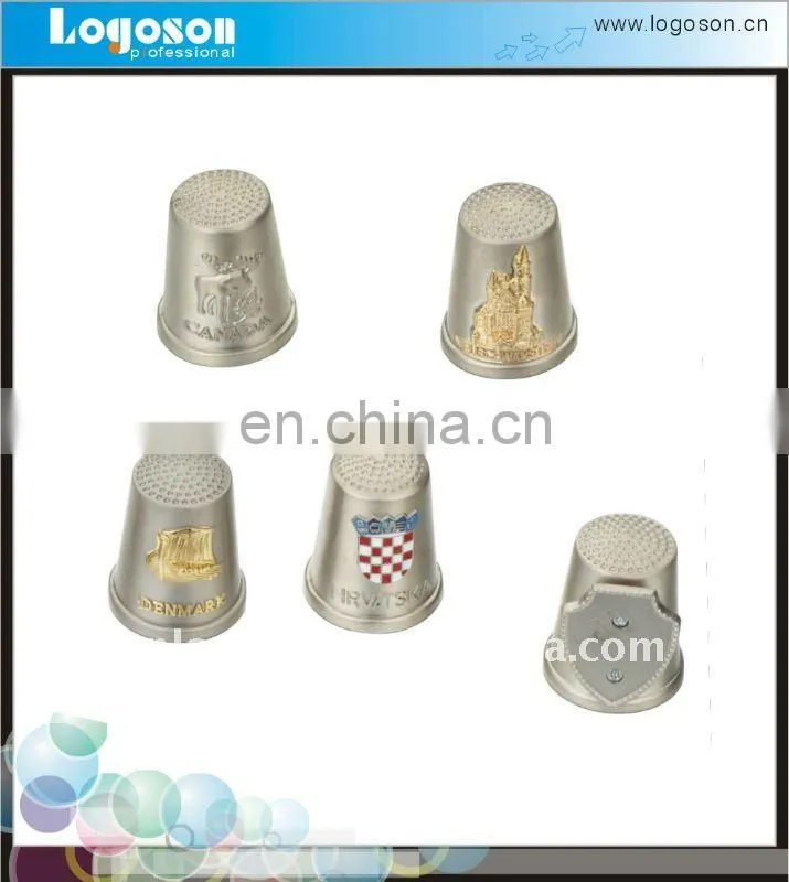 Decorative souvenir custom metal thimble