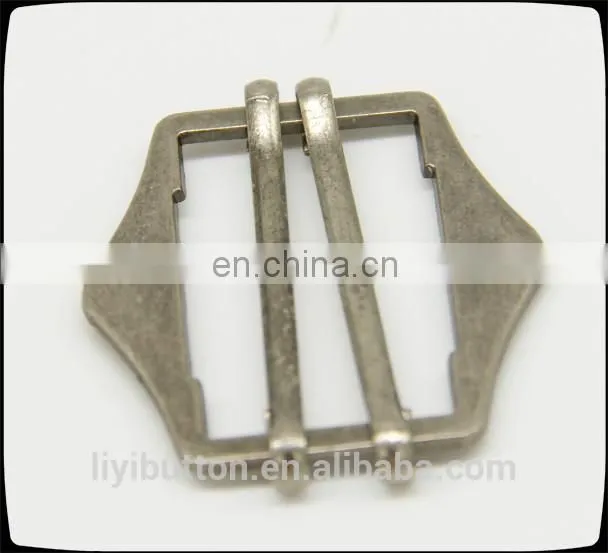 customized zinc alloy metal belt buckle for decoration, light black nickel garment buckle