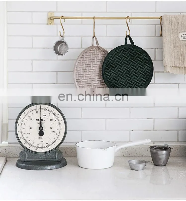 100% Polyester Kitchen Hot Pad Heat Resistant Coaster Potholder for Cooking Pot Holder