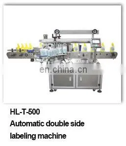 Vinegar Two Sticker Used Bottle Labeling Machine / Cocktail Bottle Neck And Bottom Labler