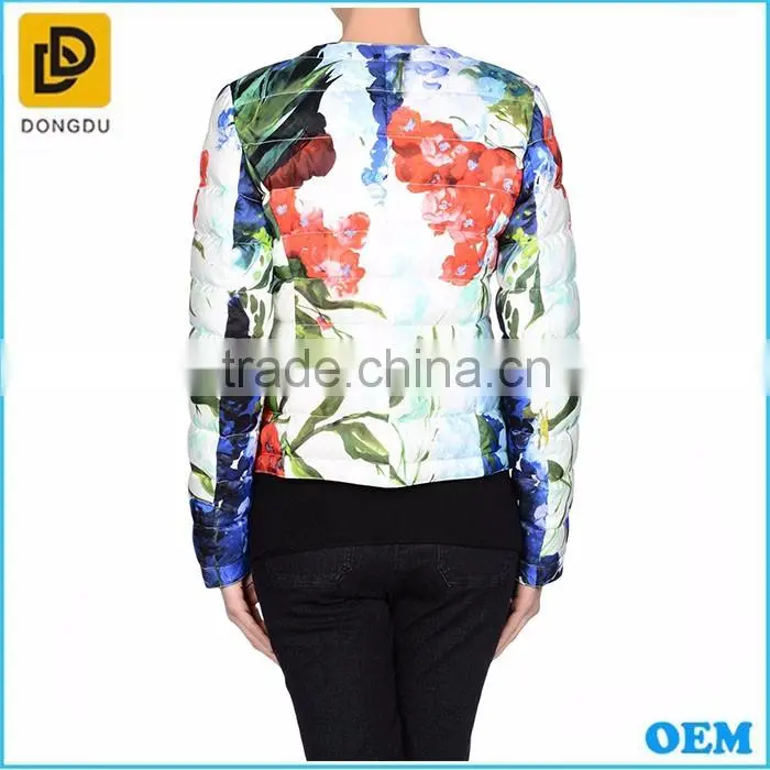 Hot sale warm ultra light western down jacket for women factory