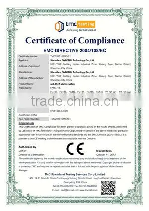 Laptop Alarm Device/Camera Secure Display/Cell Phone Anti-Theft Device