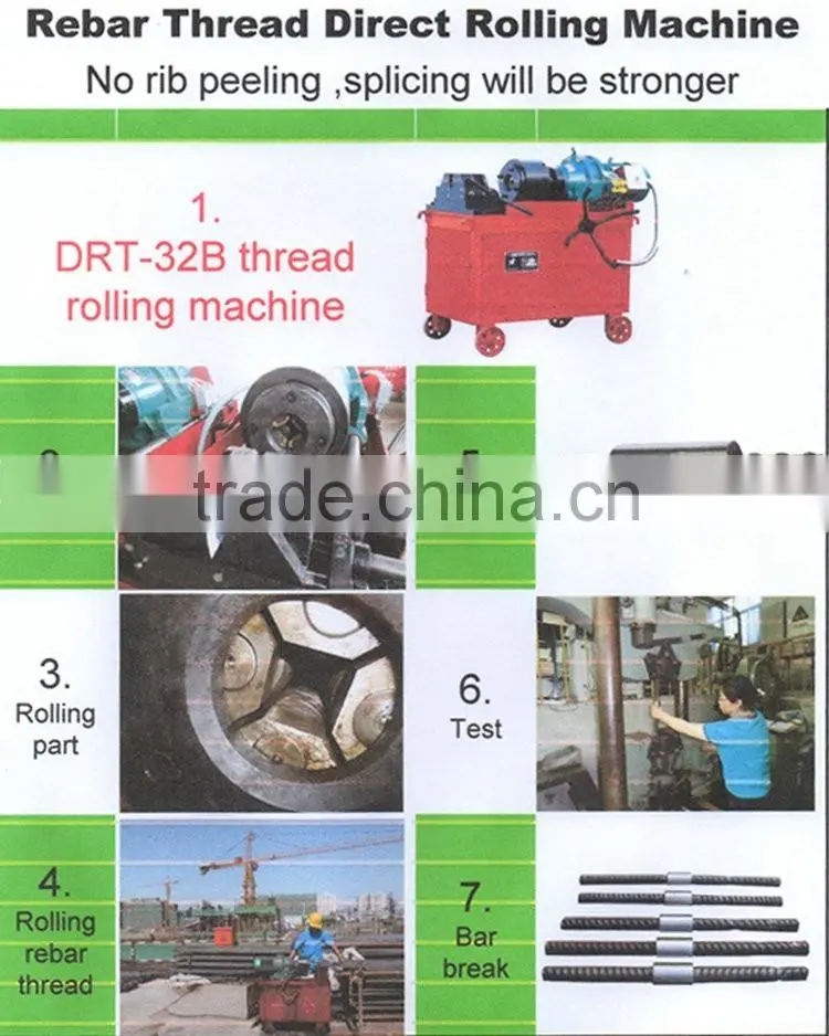 Manufacture of Portable Steel Thread Rolling Machine for Building /Construction