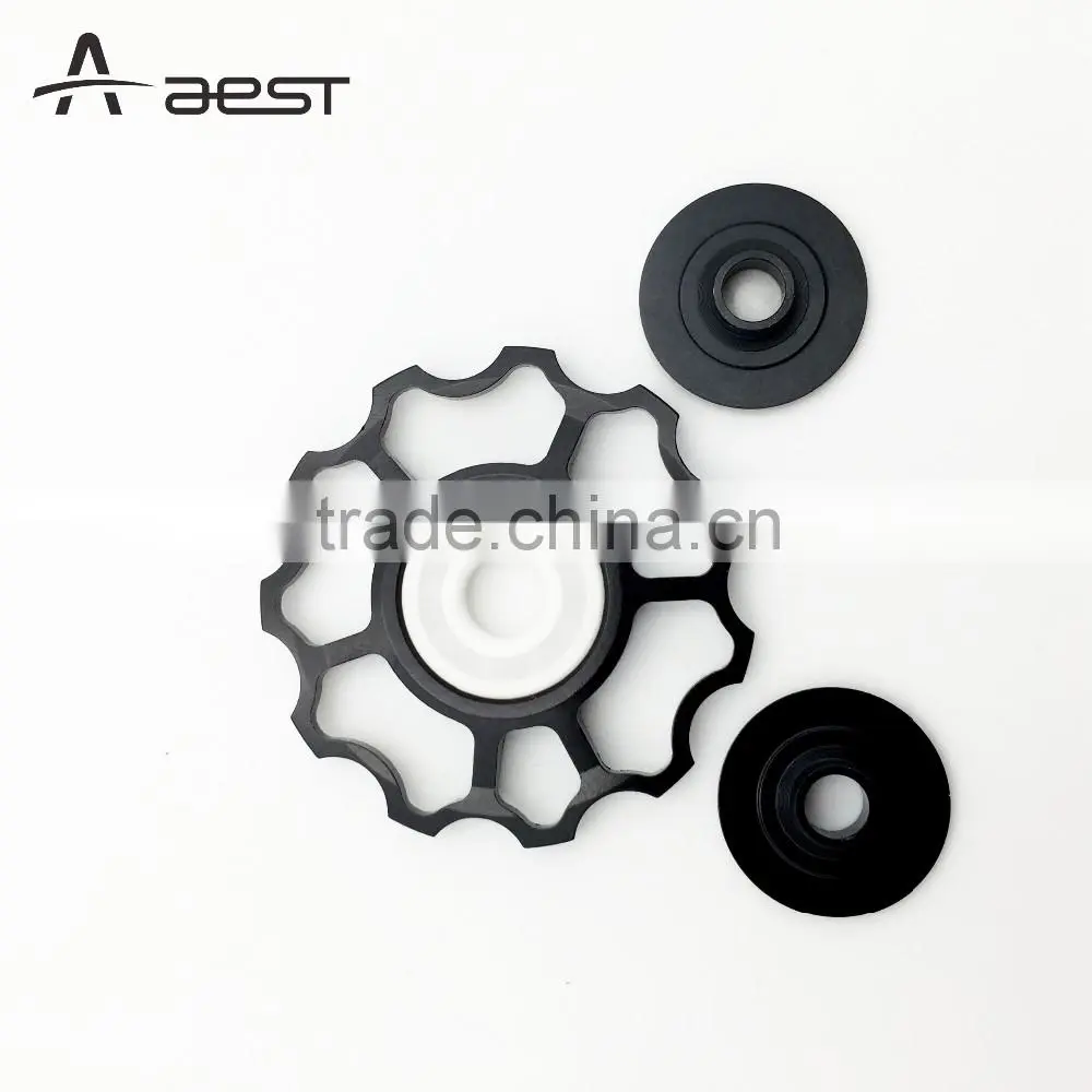 AEST CNC Bicycle guide pulley with ceramic bearing