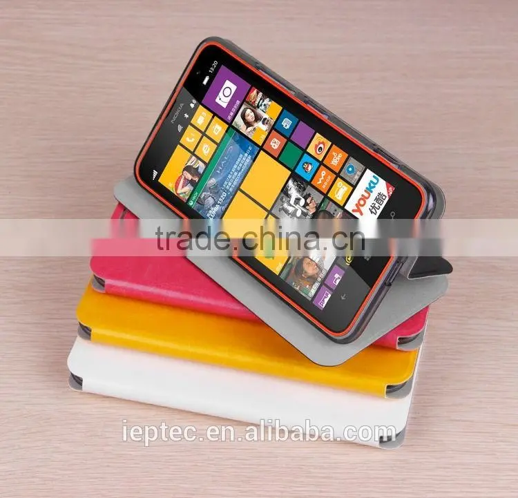 MOFi Wholesale PU Leather Mobile Phone Flip Cover Cases for Nokia Lumia 1320