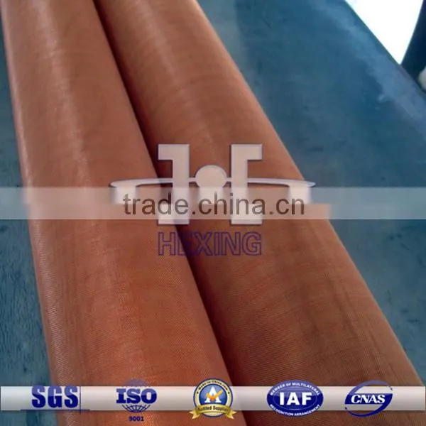 Red Copper Wire Mesh Electromagnetic Shielding Mesh