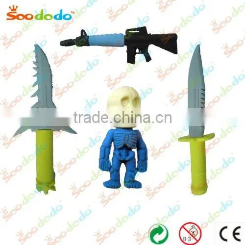 SOODODO 3D M16 gun set erasers