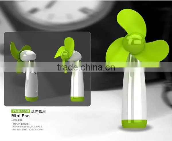 2016 Factory hot selling Patented Portable battery fan,Plastic hand fan,Portable Handheld Mini Fan