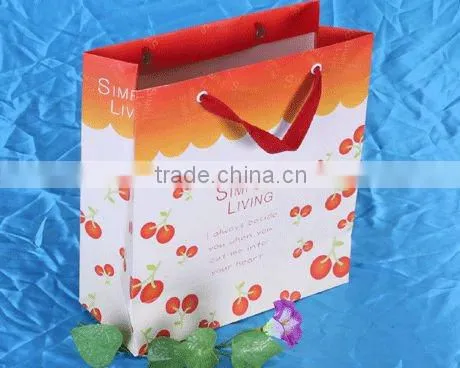 Simple style paper hang bag fashion bag made in China