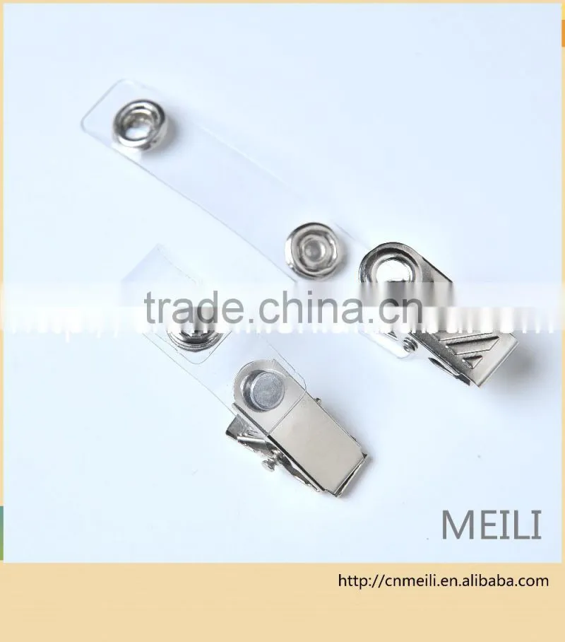 Manufacturing wholesale metal id badge clip for id badge holder
