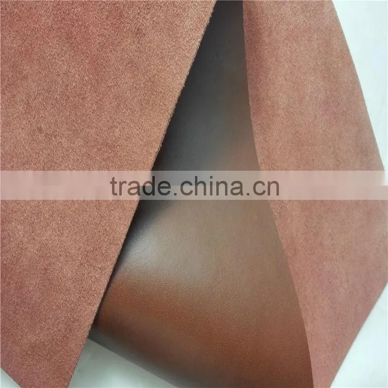 Genuine finished shiny leather for leather car key cover