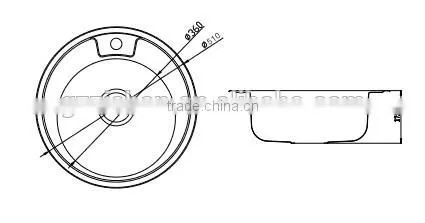 510# stainless steel kitchen sink russian design