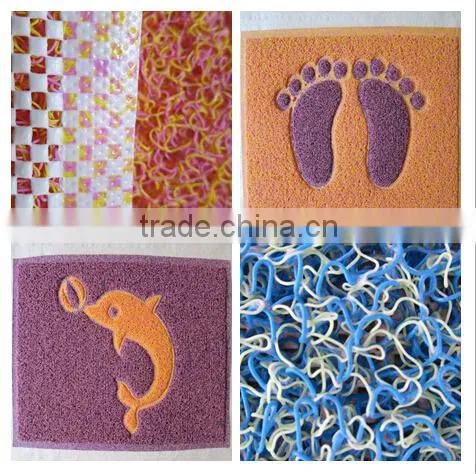 Anti-slip foam mats carpet flooring entry rug pvc door mat