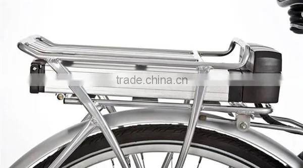 rear flat electric bike battery 24v 12ah lithium ion battery