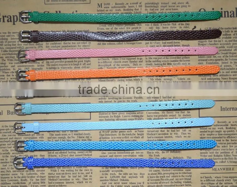 Supply 8MM Snakeskin Classic Hot Sale DIY PU Leather Bracelets