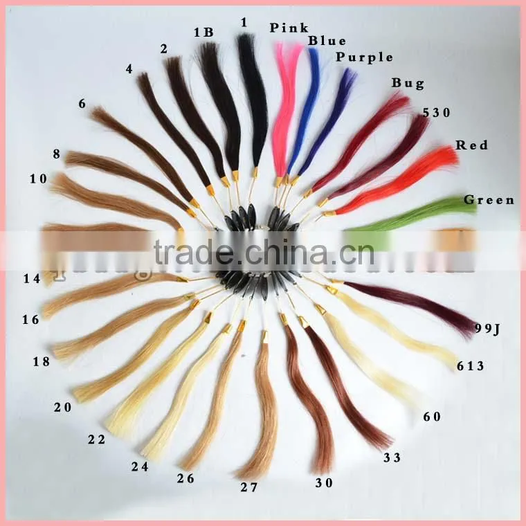 Fashion hair extension two tone highlight color blonde Virgin russian hair ponytail