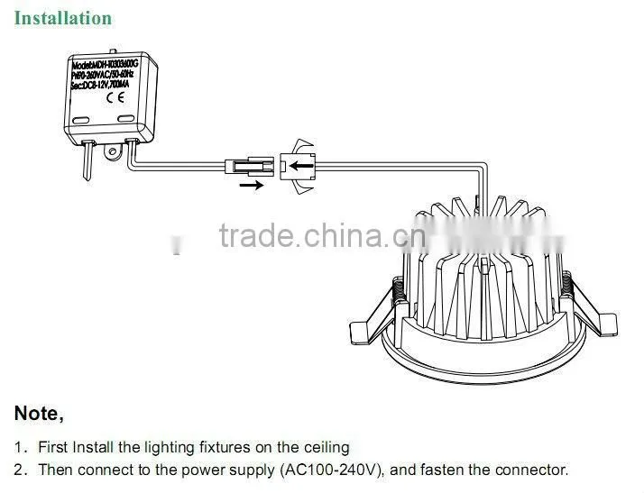 high lumin 5W LED Downlights