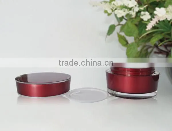 15g 30g 50g Crystal Blue Plastic Screw Cap Jar for Cosmetic Cream Bottle