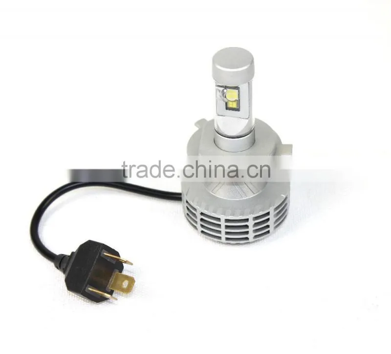 All in one fanless design 6th auto LED headlight h4 3000LM LED headlight conversion kit