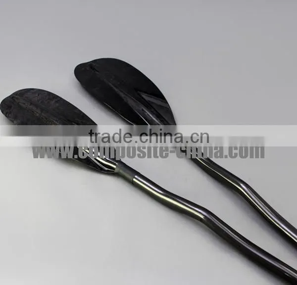 Carbon Fiber Outrigger Paddle ,3K weave Carbon Fiber Bent Kayak Paddle Shaft ,