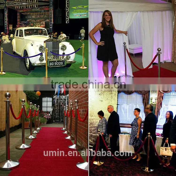 Golden Plated Rope Stanchions