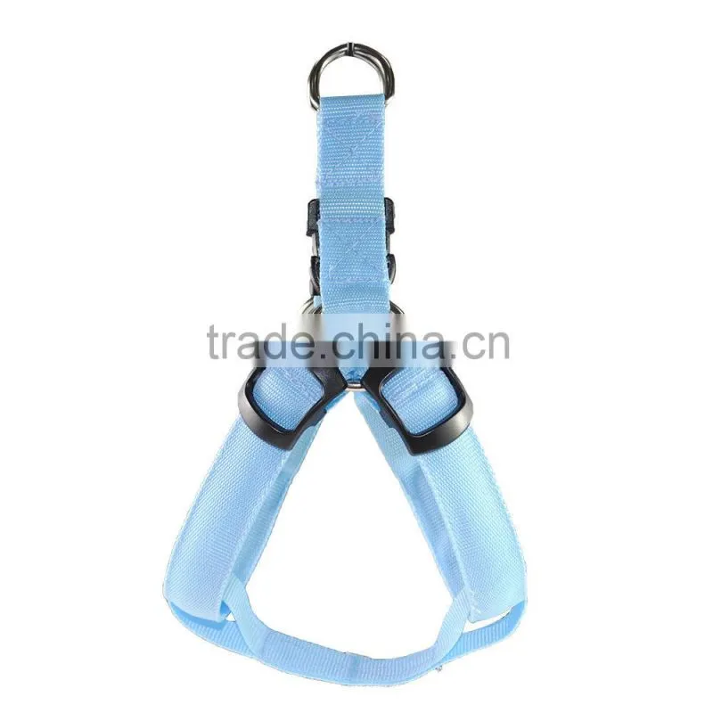 Flashing LED dog harness, Pet Dog Waterproof LED Lights Flash Night Safety Nylon Collar Adjustable New