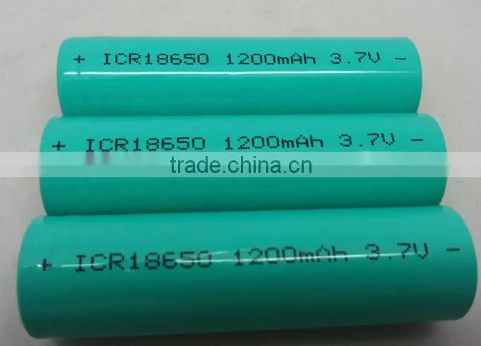 Factory Price 1200MAH 18650 BATTERY MANUFACTURE IN SZ