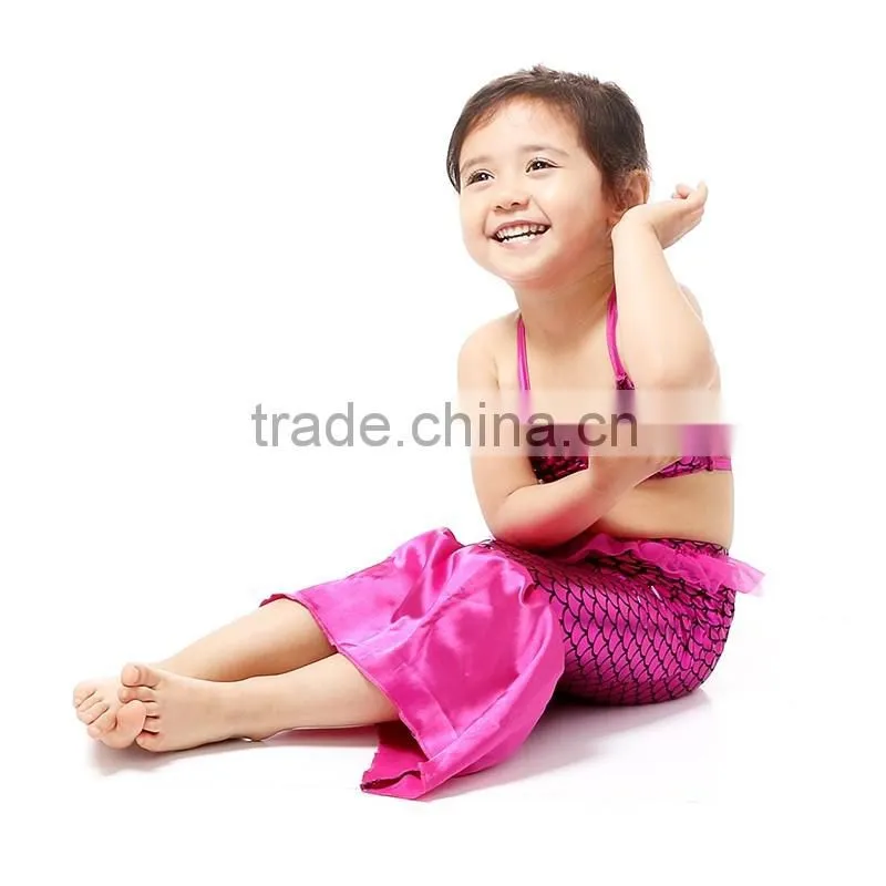 Wholesale two piece bra and mermaid tail swimsuit sexy bikini for girls