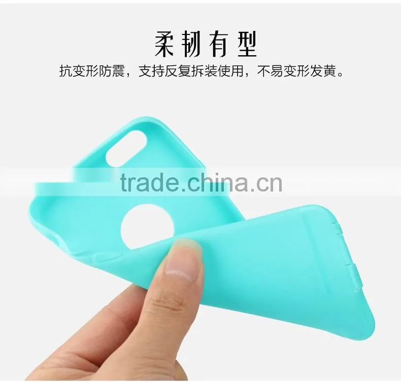 Original USAMS Soft TPU Full Rubber Back Case with Dust Plug for iPhone 6Plus 6s Plus 5.5 inch MT-5742