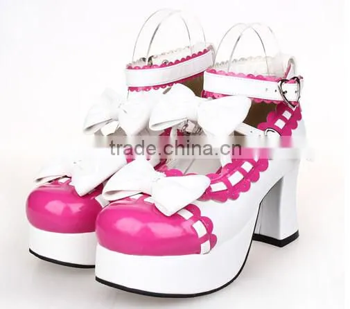 camping woman shoe 2016 costume jewelry bow lady shoes