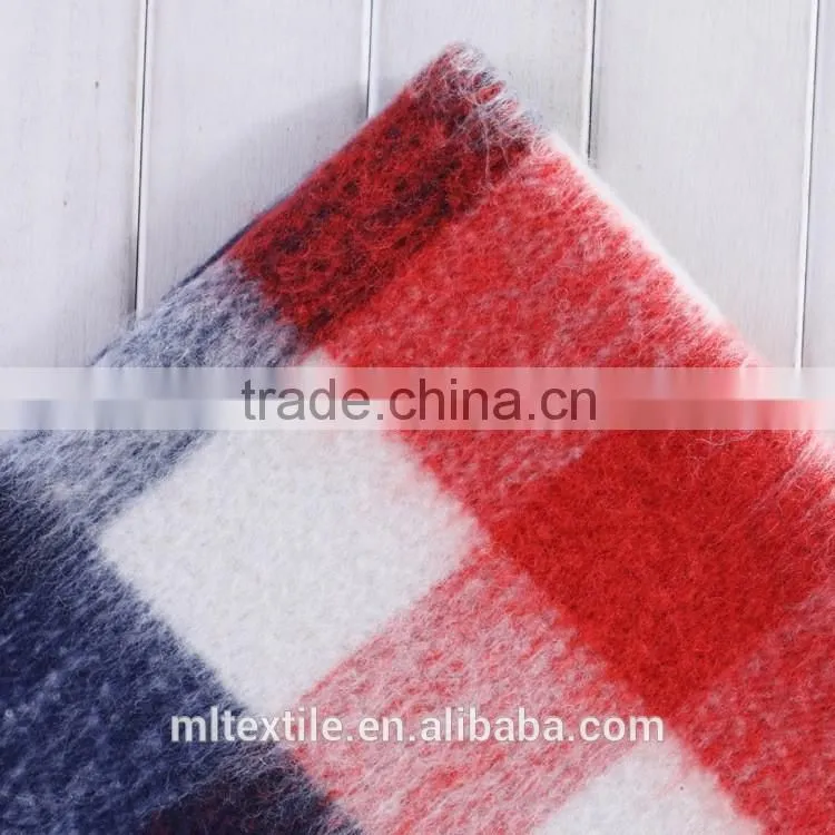 coats fabric plaid wool fiber fabric textile/woolen cloth