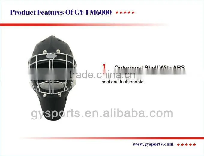 China wholesale golie helmet with 304 stainess steel cage ,hockey cage