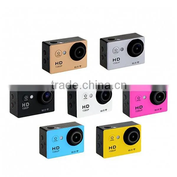 hot sales 2016! Waterproof 1080P Full HD Mini DV with WIFI Sports Camera 12MP , Waterproof DV-19