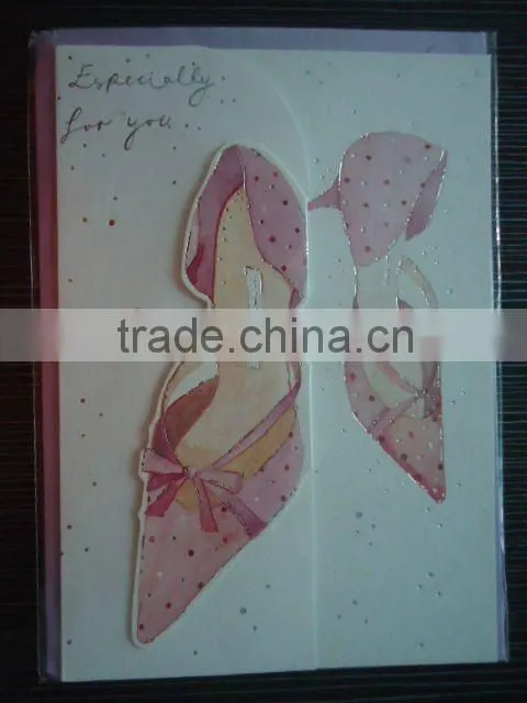 2012 New greeting card with 3 folds
