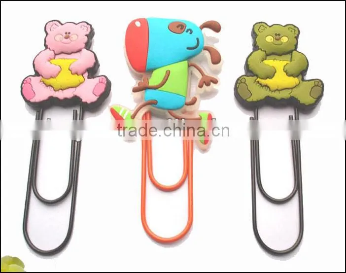 2016 Newest soft pvc 3d fancy bookmarker
