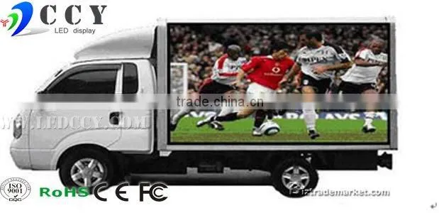 Outdoor full color p10 mobile led screen truck xxx video