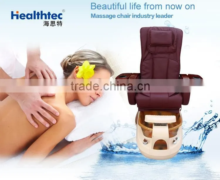 luxury glass bowl pedicure spa massage chair for nail salon