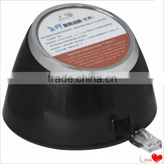 Hotel room retractable internet cable mount B02A