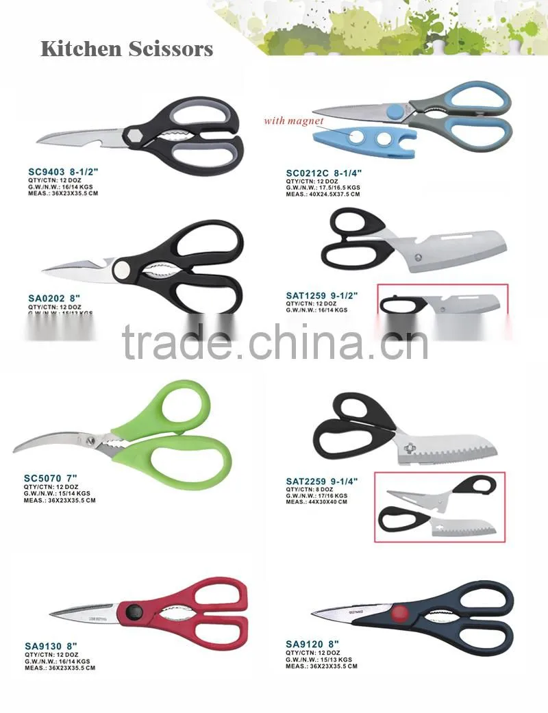 5" new PP/ABS handle scissors for student