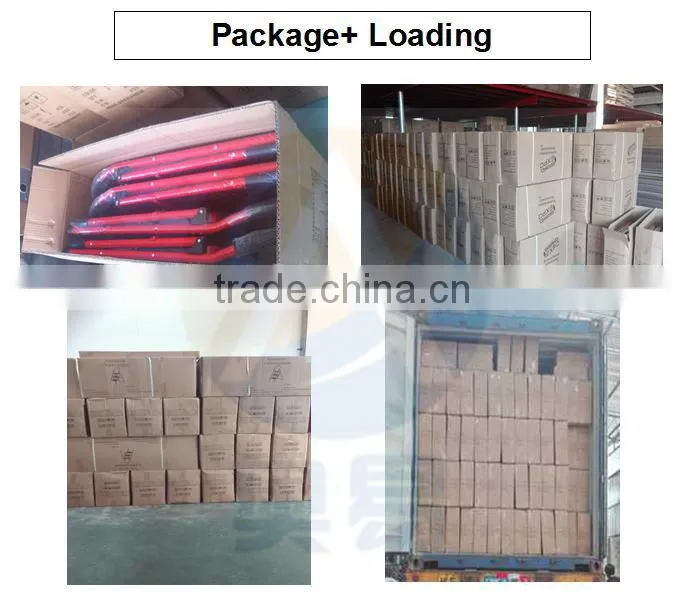 Black and useful household 4 steps safety step ladders with handrail, 4 steps steel ladders AY-T003