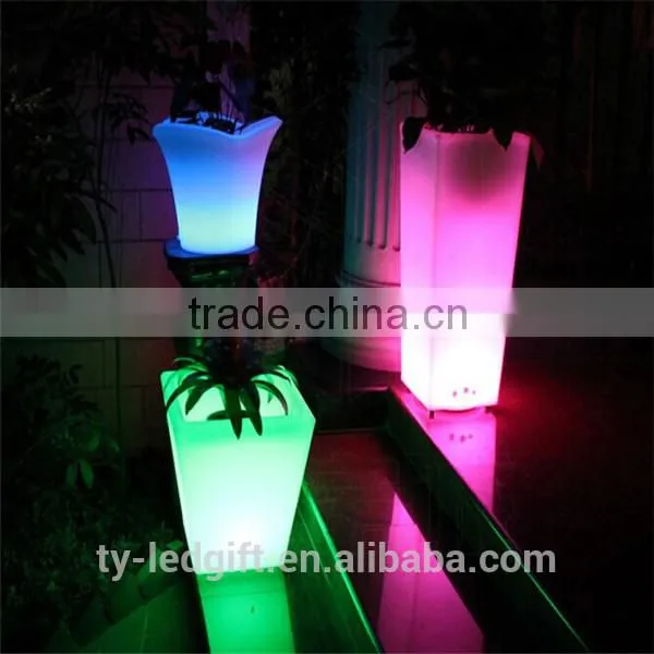 party led flower pot outdoor wedding decoration led flower pot