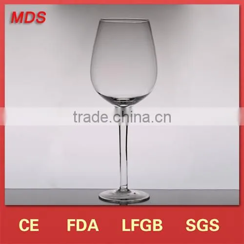 OEM glass wholesale clear petwer glass wine goblets for wedding