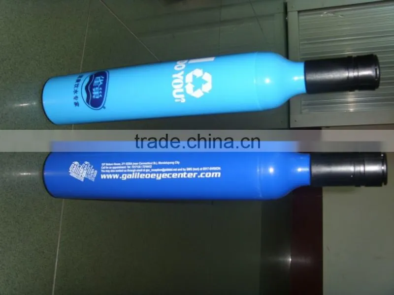2015 new design promotional customized Wine bottle umbrella,cocktail umbrella