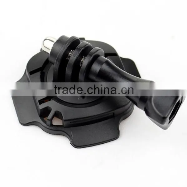 360 Degree Rotatable Swivel Helmet Mount Curved Base With Screw 3M Sticker For GoPro Hero 3 3+ 4