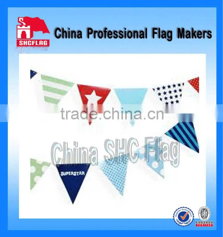 high quality birthday party wedding site decorative fabric bunting