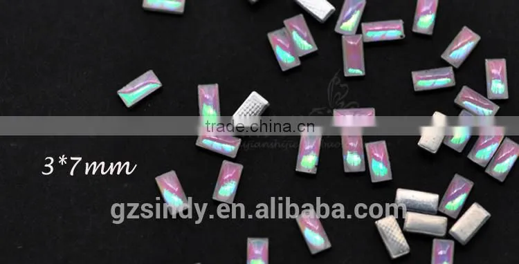 Korean Style Flat Back Glass Resin Stone Opal Decorative Stones ZX:SZ574