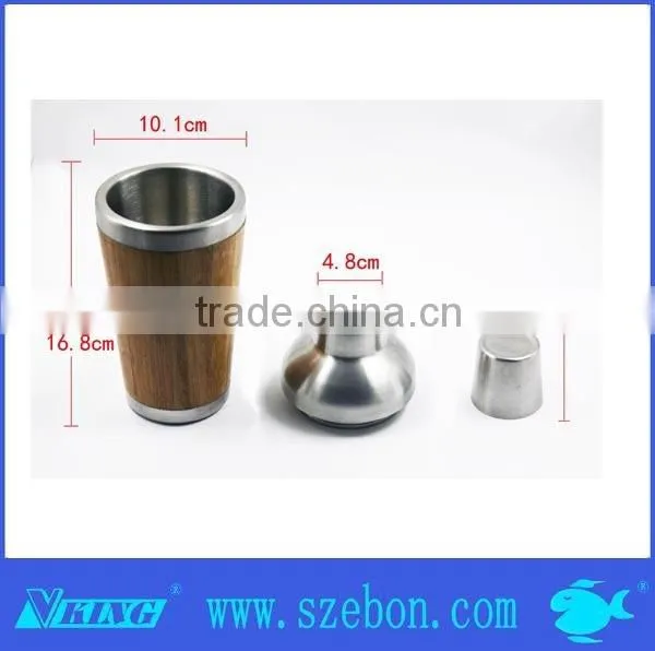 High quality stainless steel cocktail shaker barware bar set for advanced bar