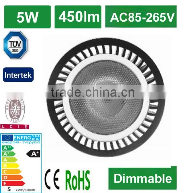 CE& ROHS &SAA dimmable led gu10 spot lights 5w