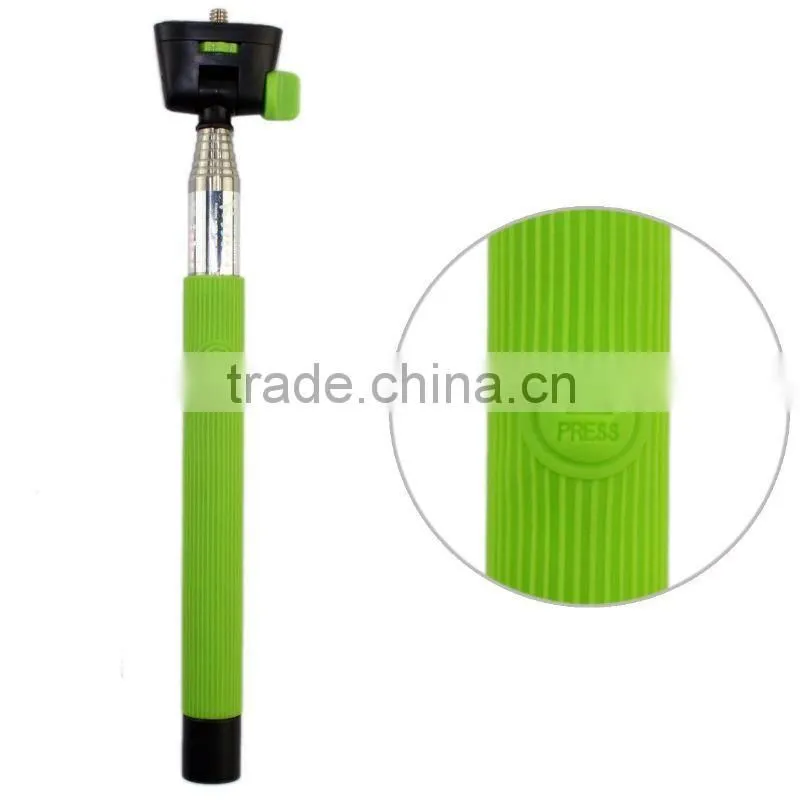 Bluetooth wireless monopod z07-6,Handheld selfie monopod for mobile phone,wireless mobile phone monopod with color box