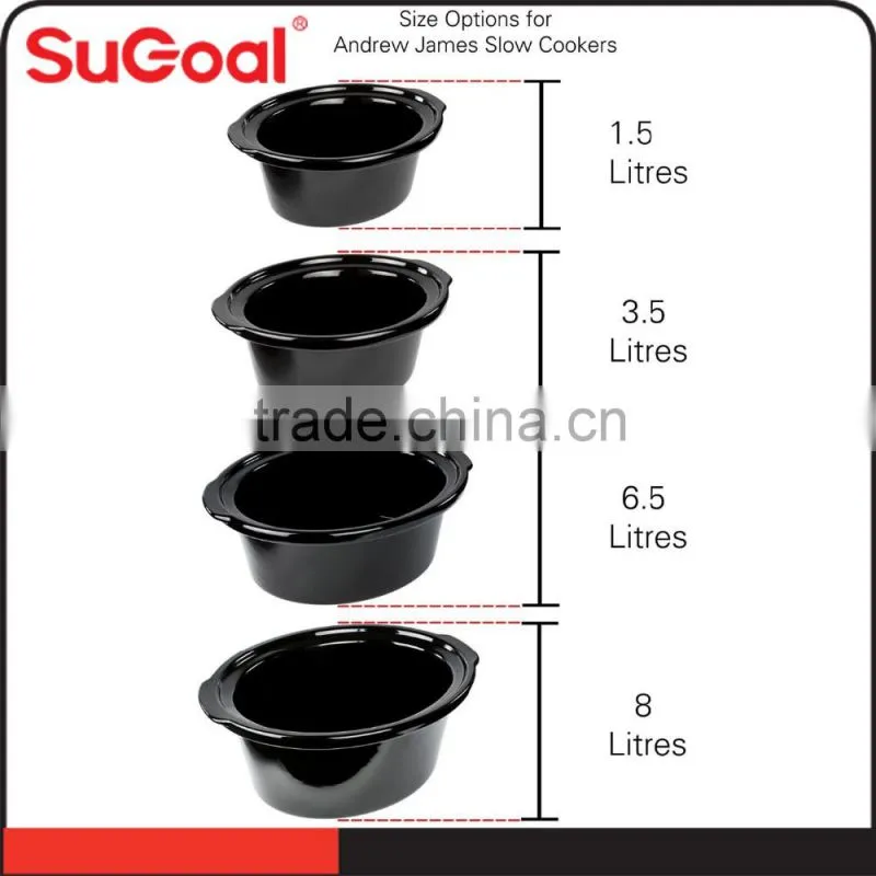 Stainless steel outer body glass lid Slow cooker HP-RSC-150